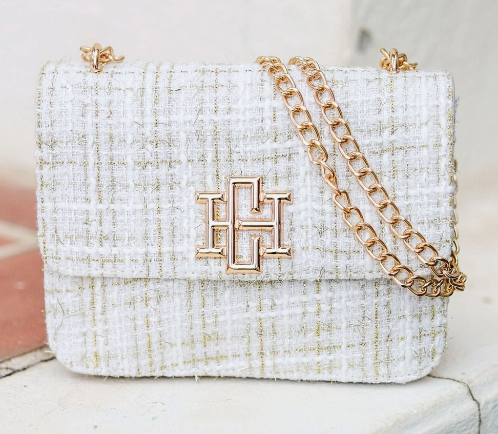 Tweed Crossbody CREAM