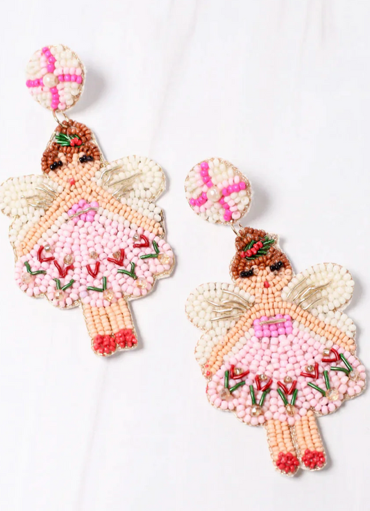 Sugar Plum Fairy Beaded Earring