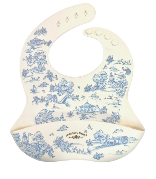 Blue Chinoiserie Bib