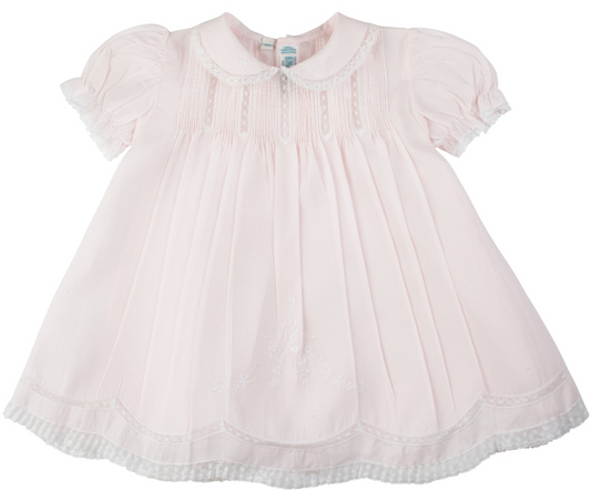 Collared Lace Slip Dress, Pink - Feltman Brothers