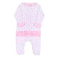 Baby Bows Printed Ruffle Footie