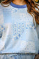 Fancy in Blue -Printed Terry Skort Set