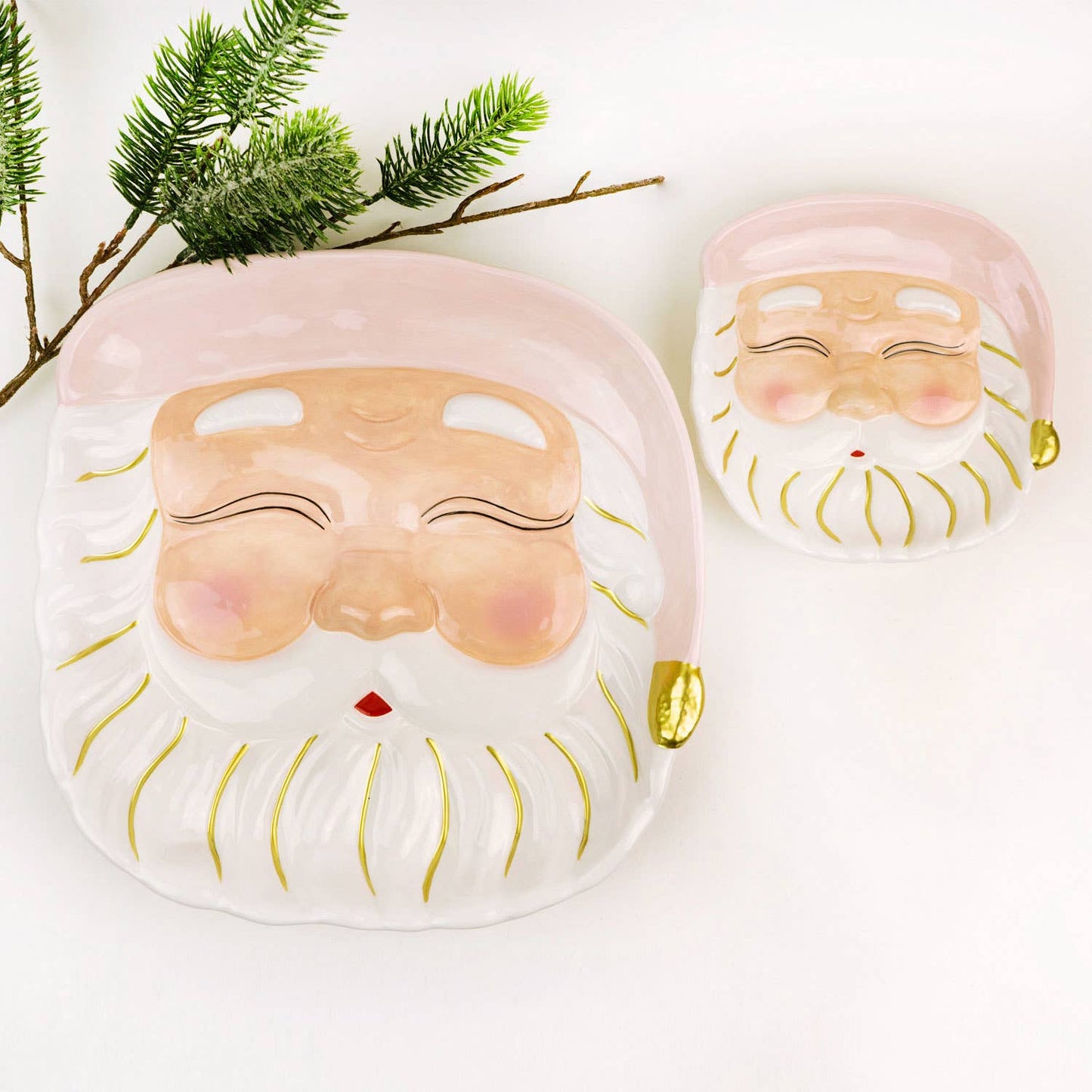 Pink Santa Platter