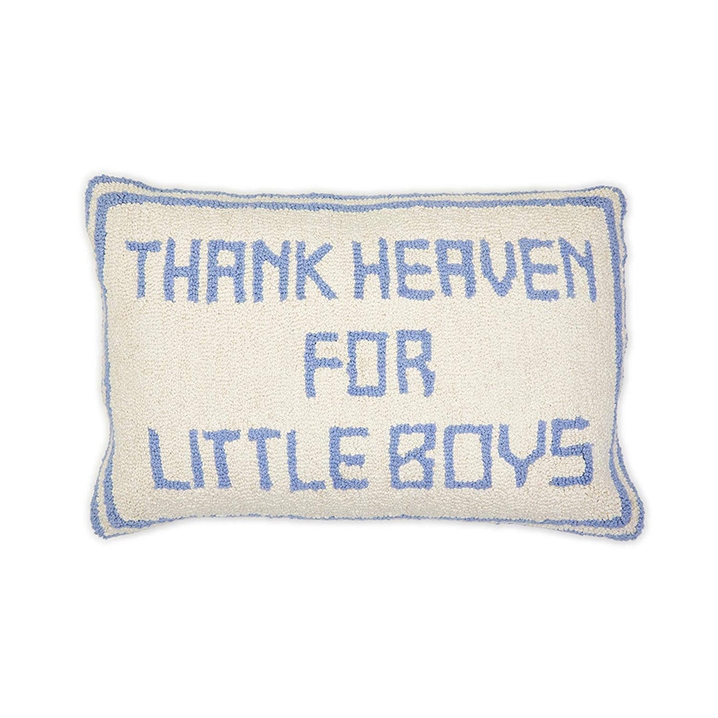 Thank Heaven- Embroidery Decorative Throw Pillow
