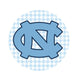 UNC - Logo Blue Gingham