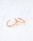 Hyde Park Hammered Hoop Earring, Worn Gold