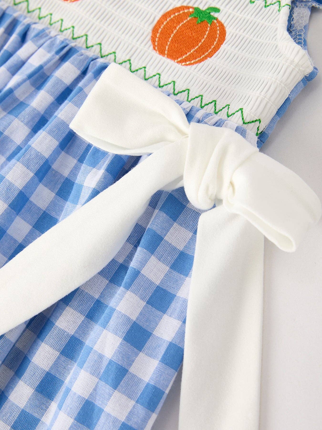 Blue Pumpkin Smock Embroidered Dress