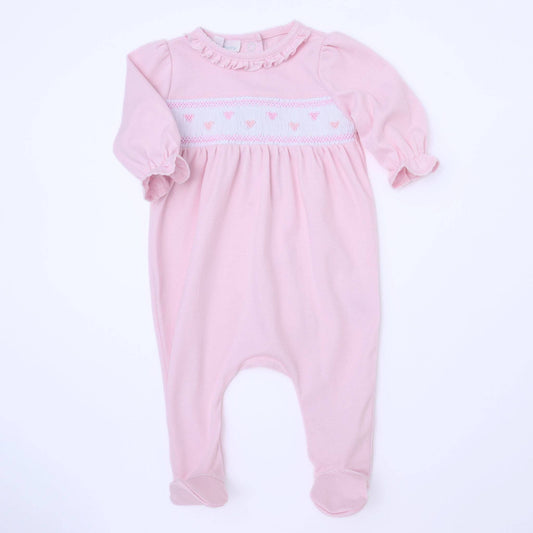 Valentine's Classics Smocked Footie