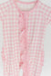 Pink Gingham Ruffle One Piece Bamboo Pajamas