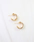 Port Gibson Hammered Hoop Earring, Gold