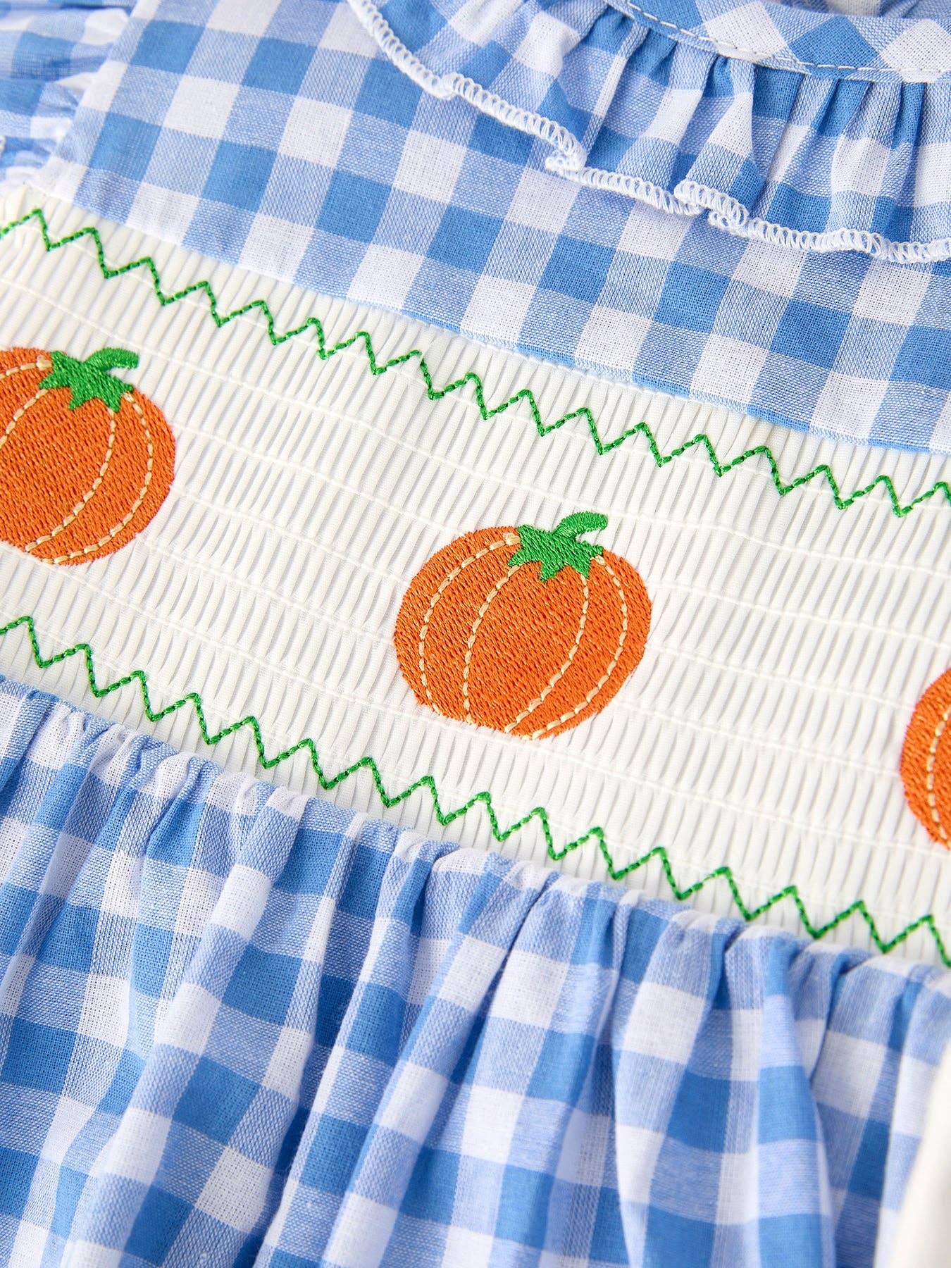 Blue Pumpkin Smock Embroidered Dress
