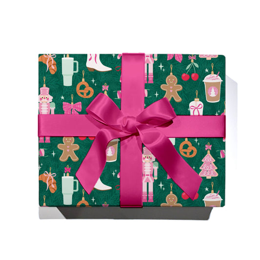 Holiday Girl - Continuous Wrapping Paper Roll