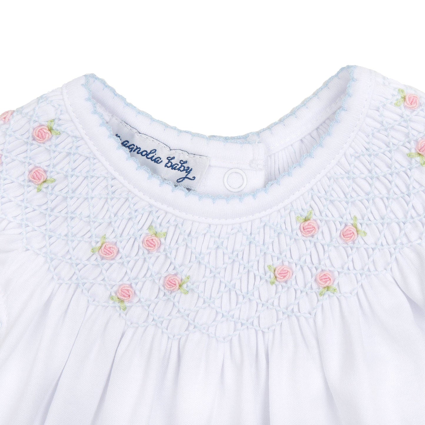 Charlotte Smocked Bishop Footie
