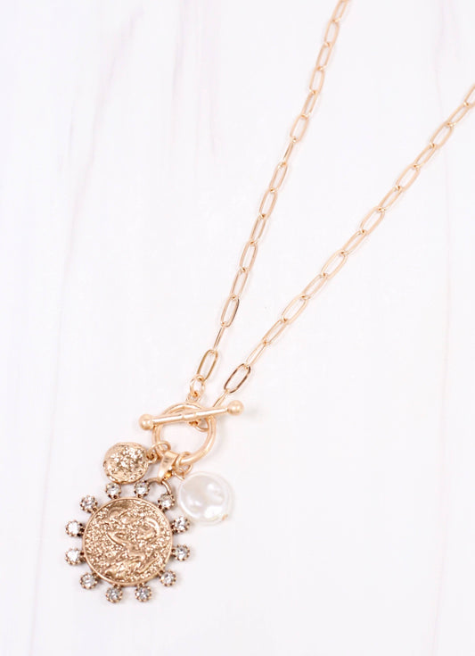 Kristanna Charm Toggle Necklace