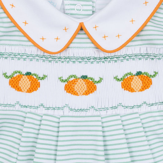 Lil' Pumpkin Classics Smocked Short Sleeve, Boy Bubble
