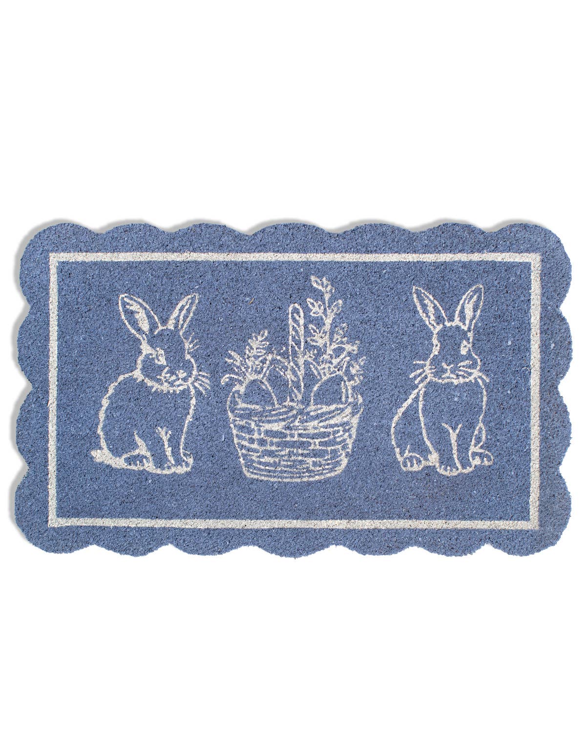 Morgan Bunny Scallop Coir Doormat