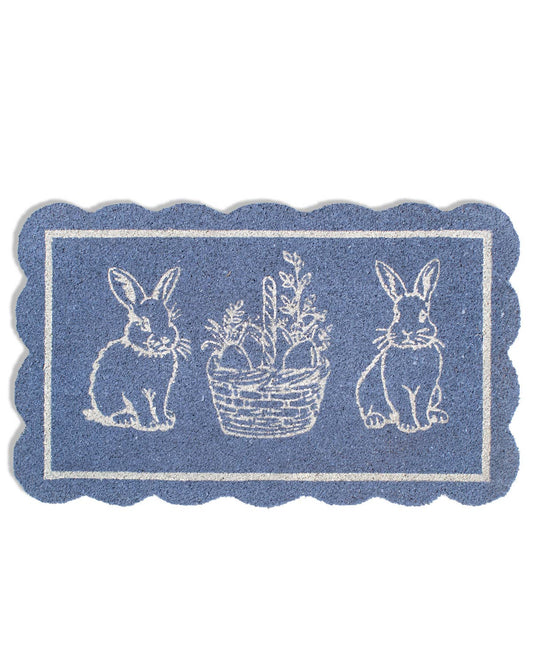 Morgan Bunny Scallop Coir Doormat